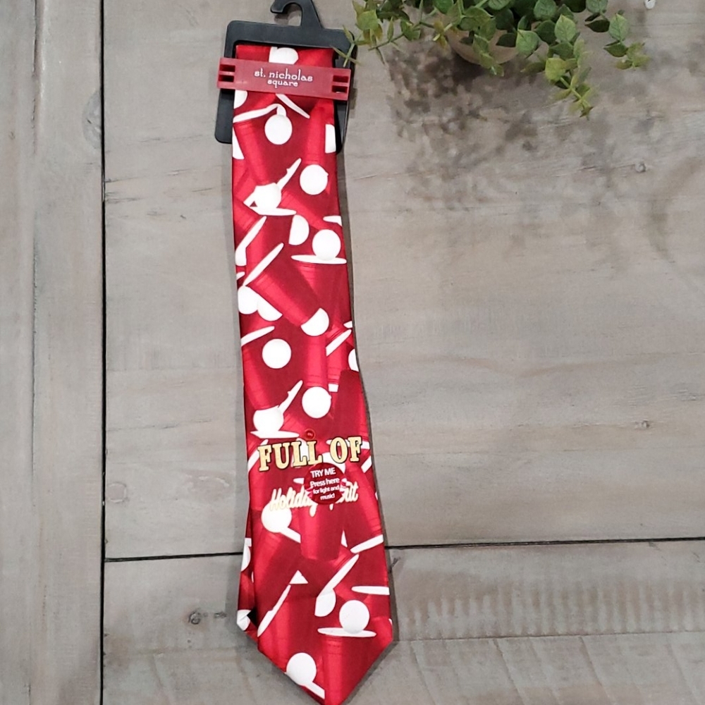 Men's St Nicholas  Square Christmas Tie.